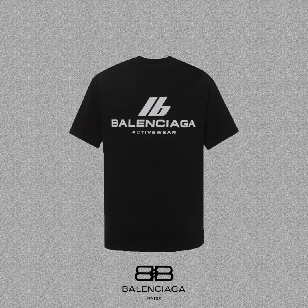 P80✨🔥 BALENCIAGA Paris 3M reflective letter printed short-sleeved T-shirt. Custom-woven and dyed 280g combed cotton heavyweight fabric. Zero color difference in threads. Perfect details. Different from the current currency version. Welcome to compare. Same Style for men and women. Must-sell in the picture above. Color: White Black Size: 1 2 3 4